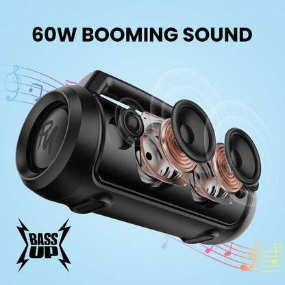 Raymate Waterproof Bluetooth Speaker with LED Light