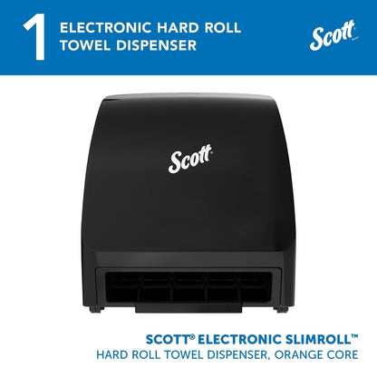 Scott Slimroll Towel Dispenser, Black, Automatic