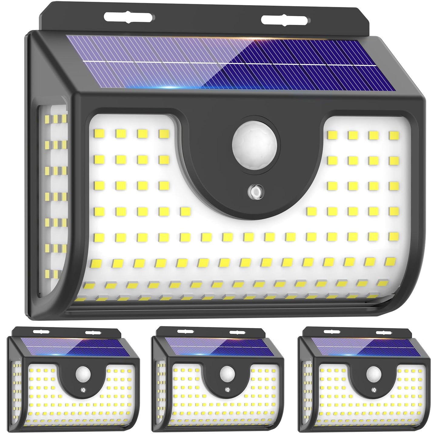 Ornnut 4-Pack Solar Motion Sensor Lights