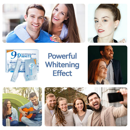 Teeth Whitening Strips - Somall 2024 Newest 9D Professional Dental Formula - Enamel Safe Whitening Without The Sensitivity - 14 Treatments with 28 Strips + mouthwash Given*14
