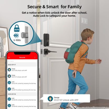 SMONET WiFi Deadbolt Fingerprint Keyless Lock