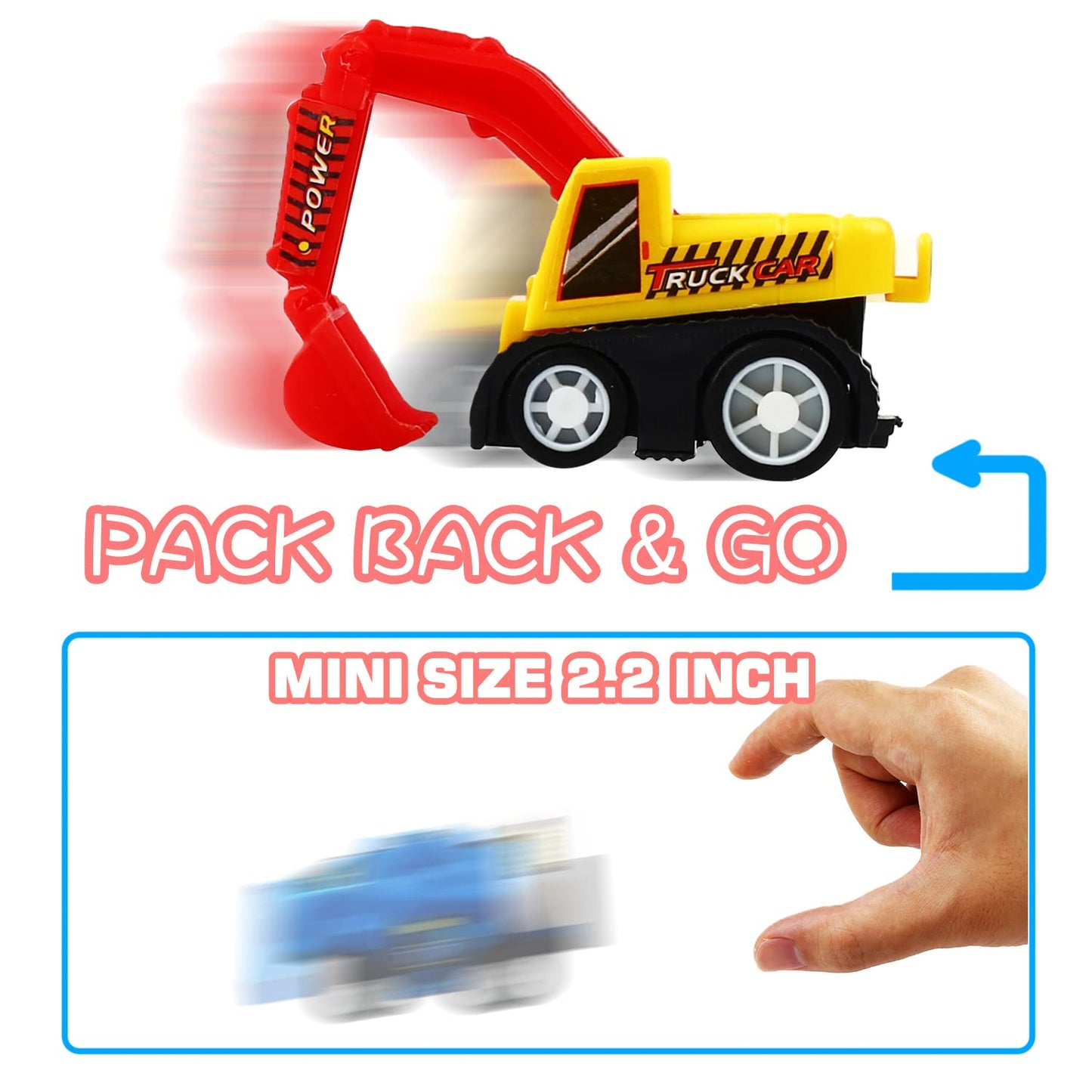 20 Pcs Mini Truck & Race Car Toy Set