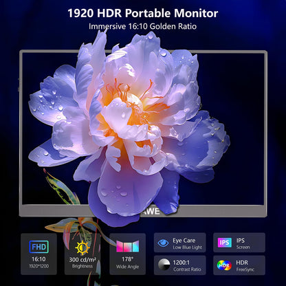 16" Portable Monitor WUAWE for Laptop & Gaming