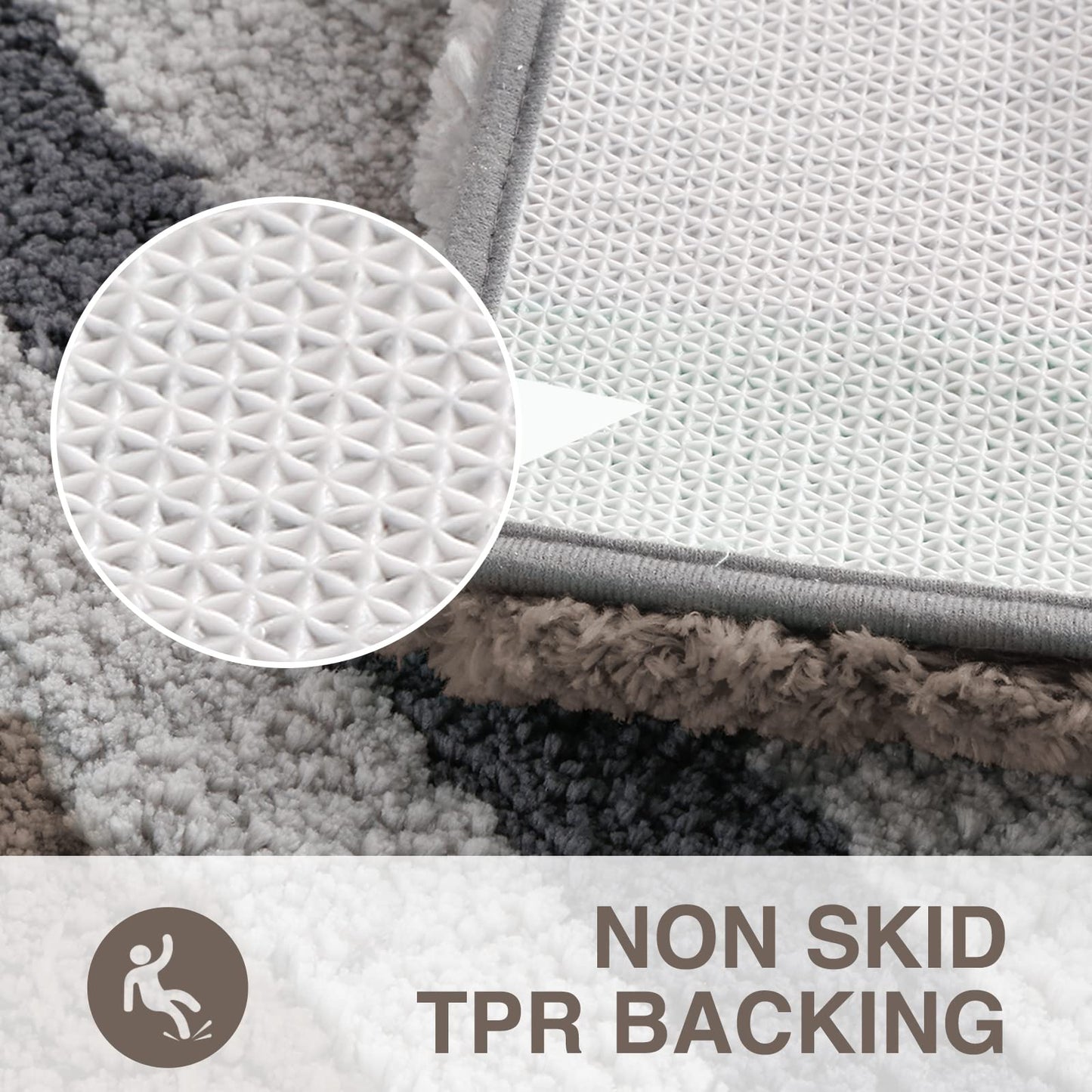 Luxury Soft Plush Bath Mat Set, Non-Slip