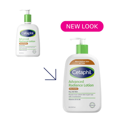 Cetaphil Advanced Radiance Body Lotion, 16 oz Pack