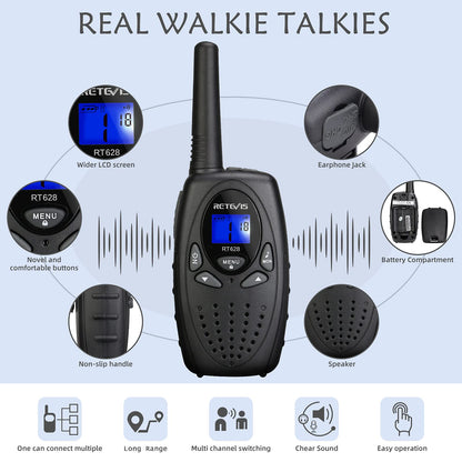 2 Pack Retevis Kids Walkie Talkies with VOX