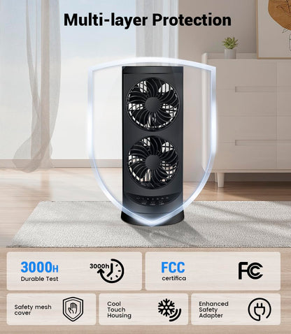 KopBeau Oscillating Cooling Tower Fan with Timer & 3 Speeds
