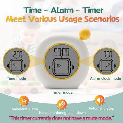 VEWINGL Visual Timer with Clock and Alarm
