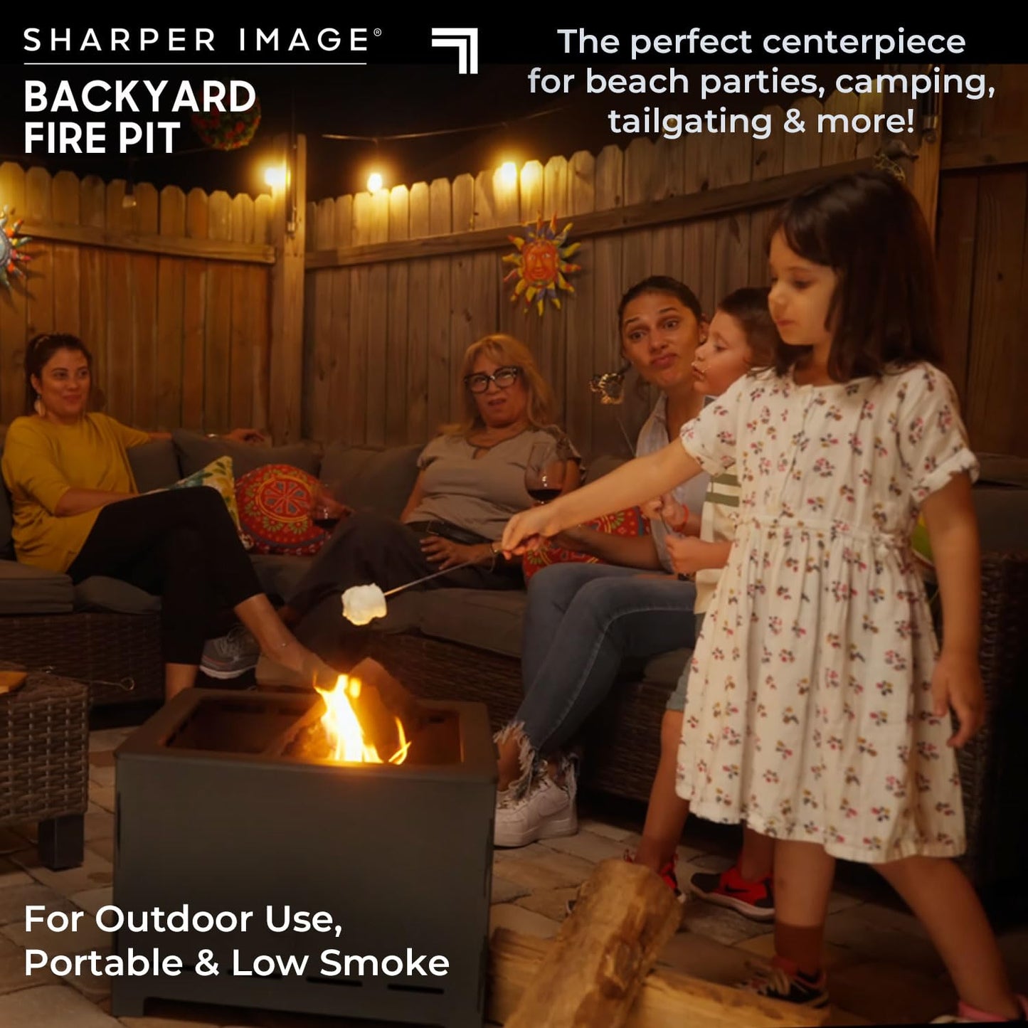 20" Portable Fire Pit for Tailgating & Patio