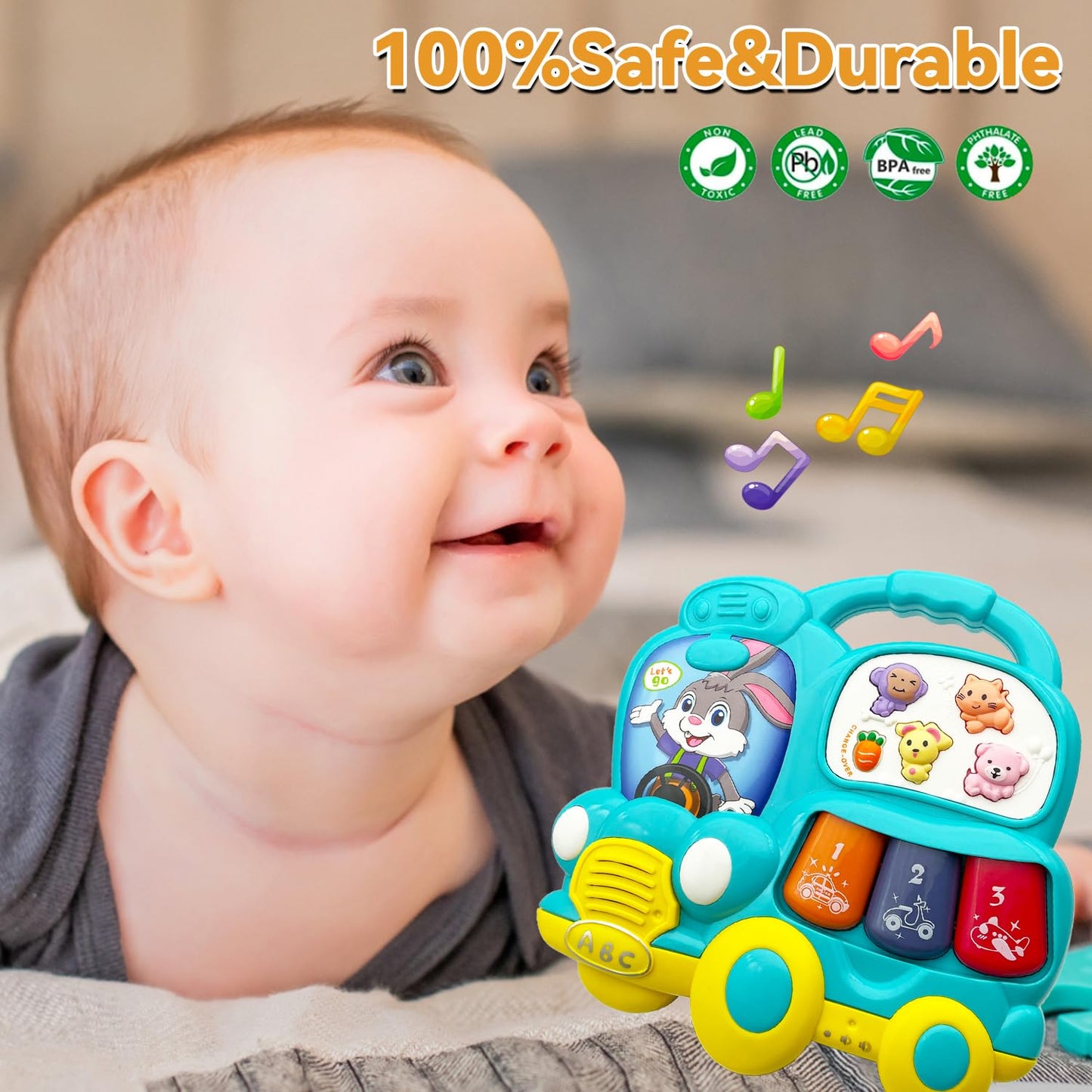 Baby Music Piano Toy for Infants 12-36 Months