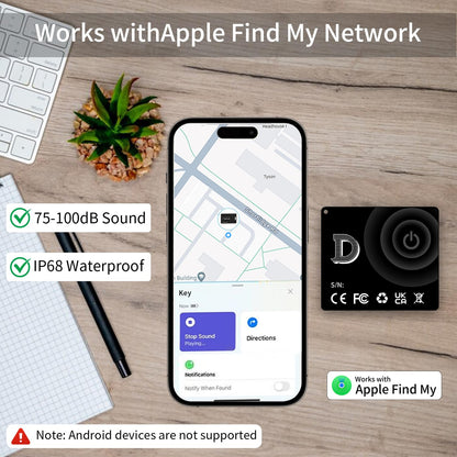 2 Wallet Tracker Card with Apple Find My