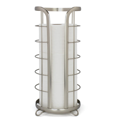 Brookstone Freestanding Toilet Paper Holder, Modern Design