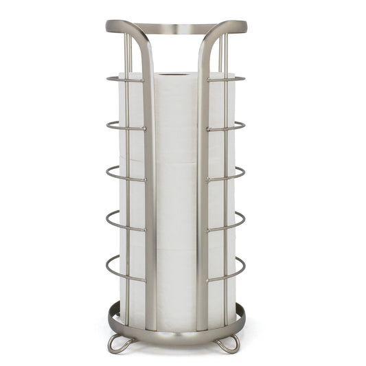 Brookstone Freestanding Toilet Paper Holder, Modern Design