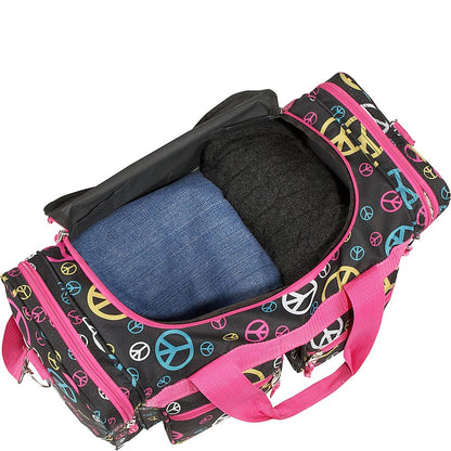 Rockland Black Duffel Bag - 18.5" x 10.5" x 8.5"