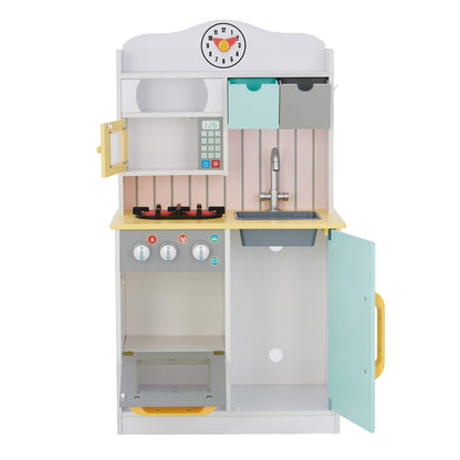 Teamson Kids Interactive Wooden Play Kitchen with Accessories