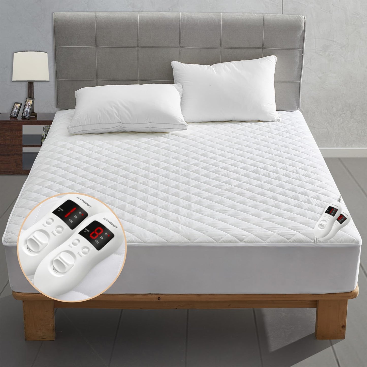 Heated Mattress Pad Queen Size with Dual Control