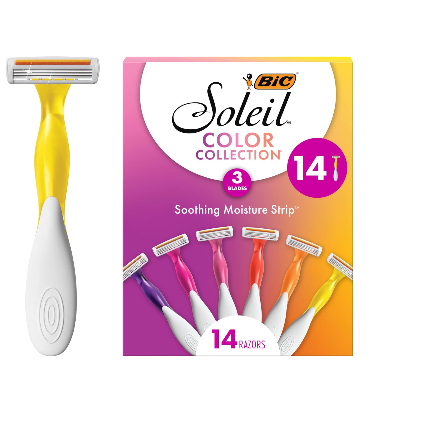 14 Pack BIC Soleil Women's Disposable Razors