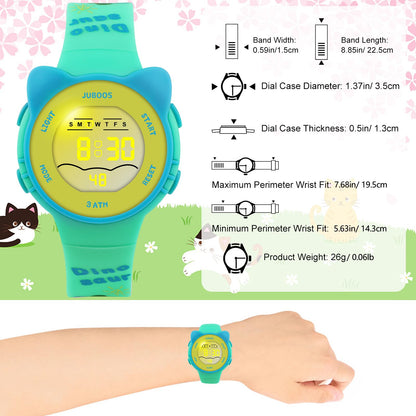 Waterproof Kids Digital Sports Watch with LED Lights