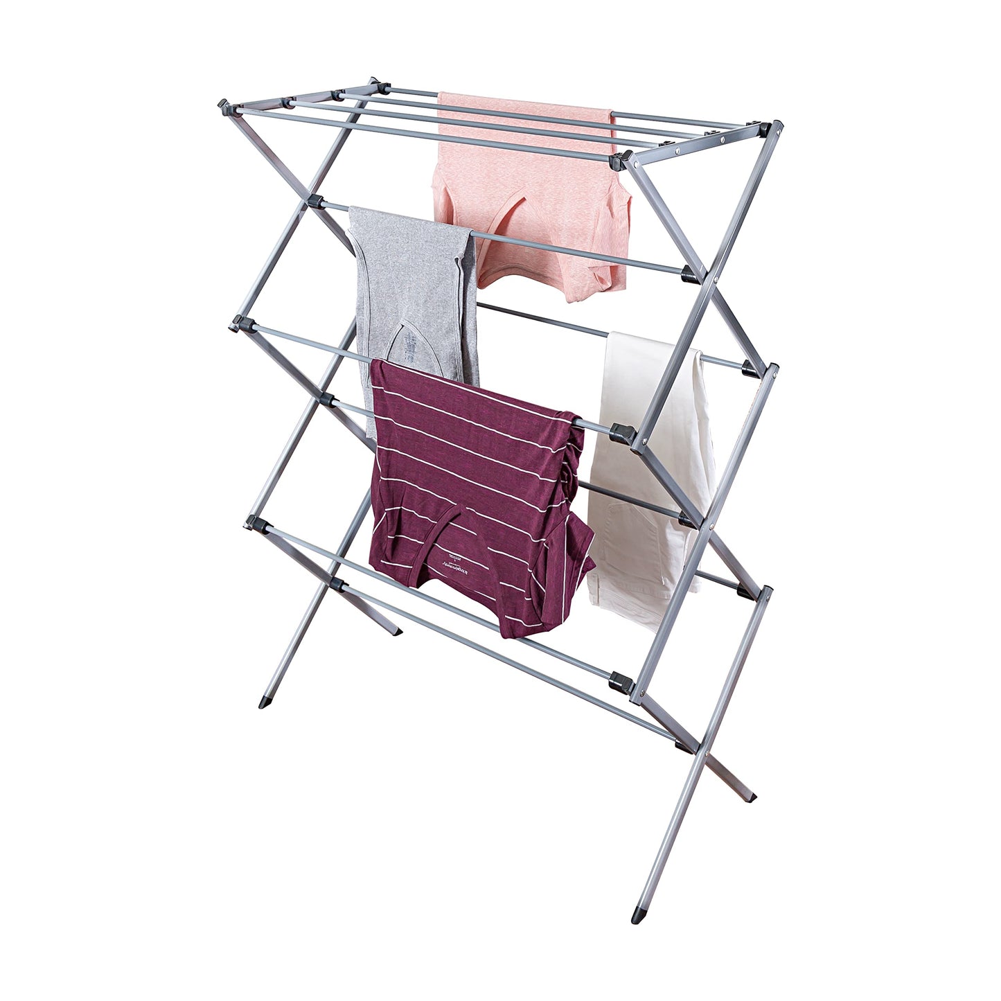 Honey-Can-Do Oversize Collapsible Clothes Drying Rack DRY-09066 Silver, 50 lbs