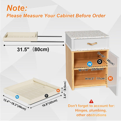 Adjustable Pull-Out Kitchen Cabinet Organizer