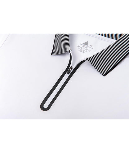 Men's Long Sleeve Polo Shirt with Zipper