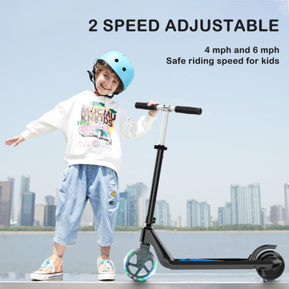 Kids Electric Scooter with Adjustable Speed & Lights