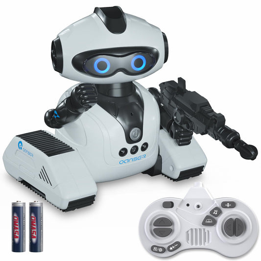 WOWELLO Robot Toys for Kids, Rechargeable Remote Control Emo Robots with Gesture Sensing, Fun Recording and Shining LED Eyes, RC Robot Toys Gifts for 3 4 5 6 7 8 Year Old Boys Girls