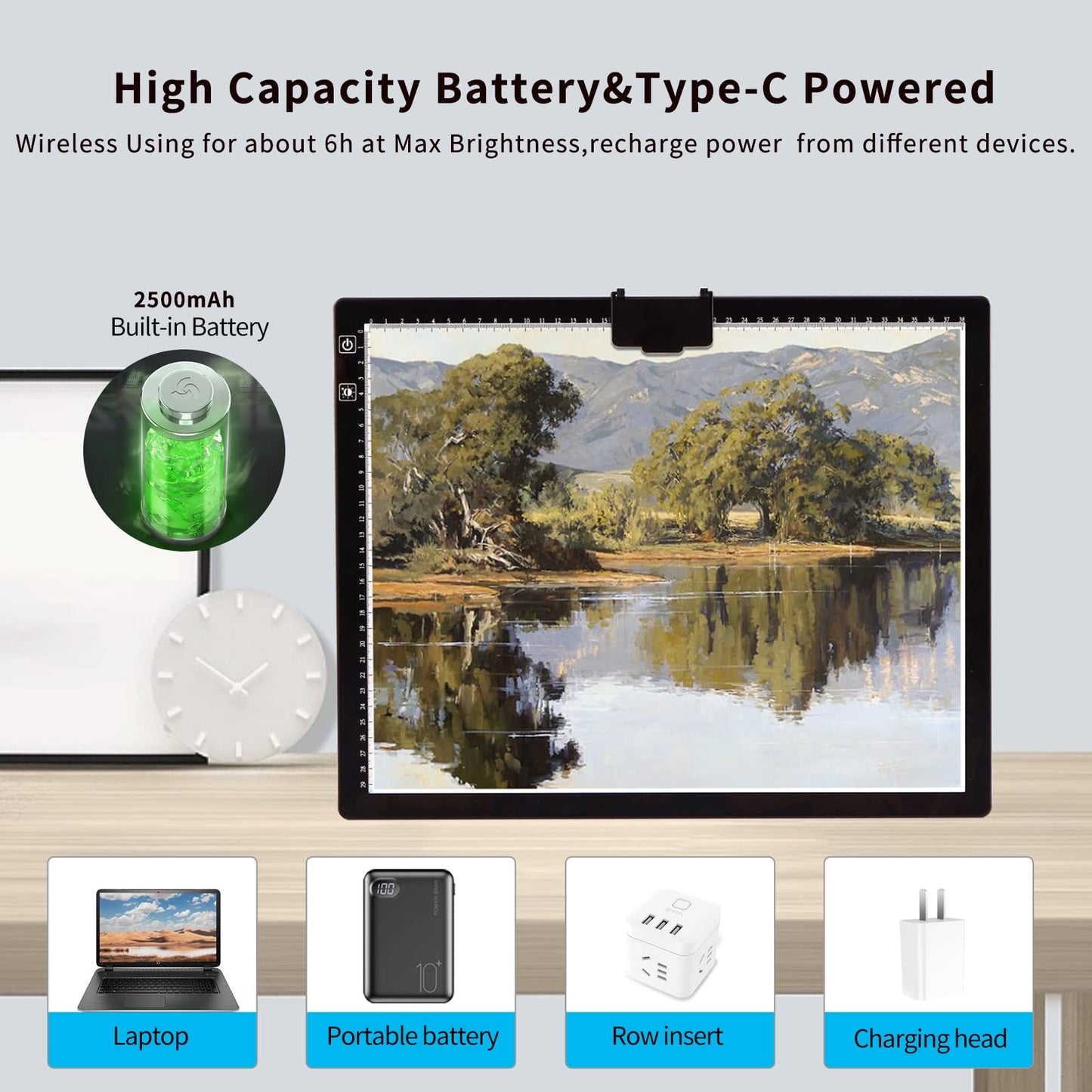 iVAOOZE A3 LED Light Pad with Dimmable Brightness