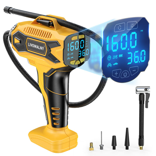 Portable Tire Inflator with Digital Pressure Gauge