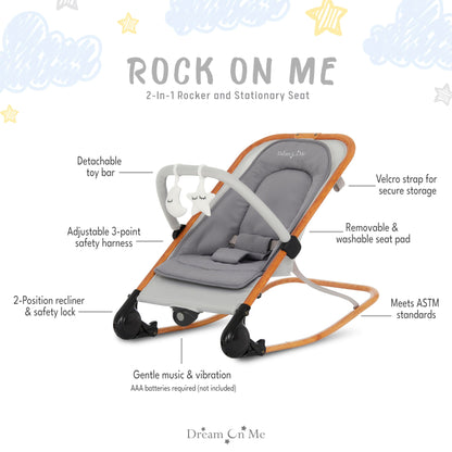 Dream On Me 2-in-1 Baby Rocker & Seat