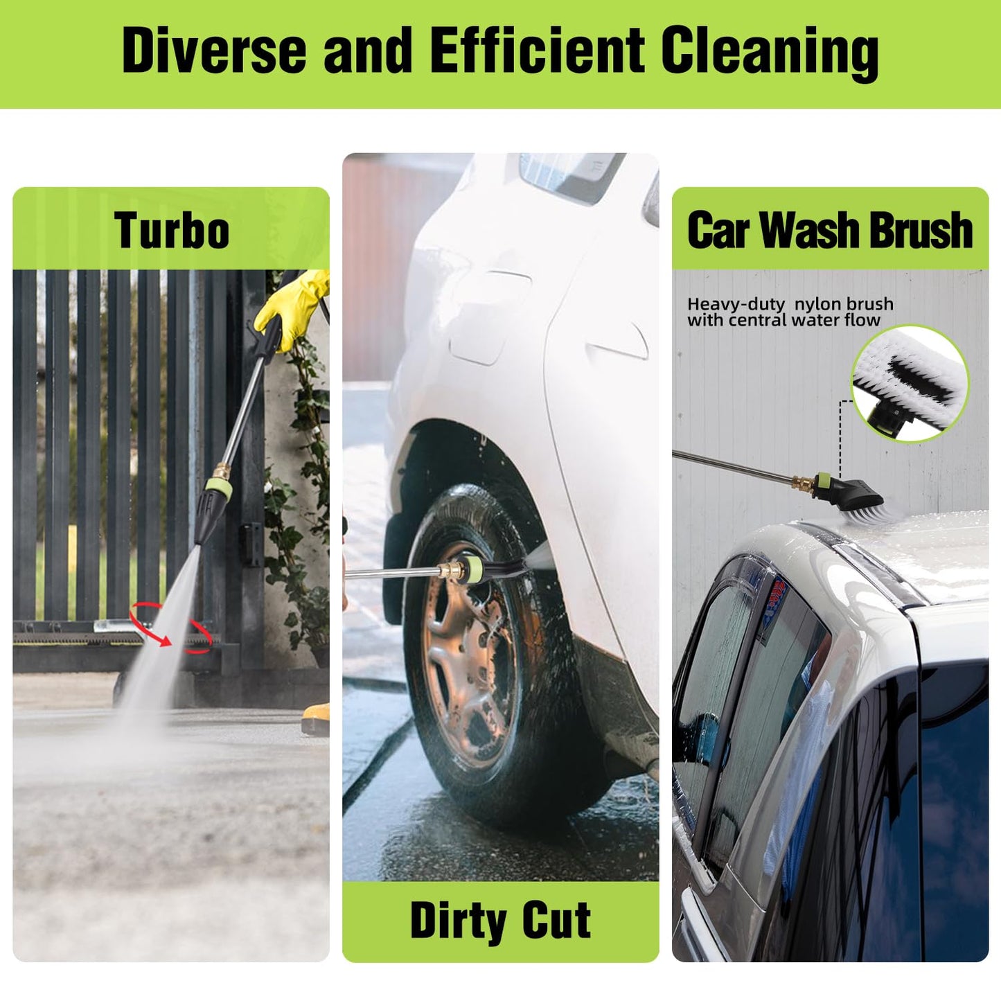 CHOGER Electric Pressure Washer, 2.6 GPM, 4000 PSI Power Washer Electric Powered with Hose Reel, Foam Cannon,High Pressure Washer with 35FT Power Cord, 25FT Hose, GFCI Protection and 4 Nozzles