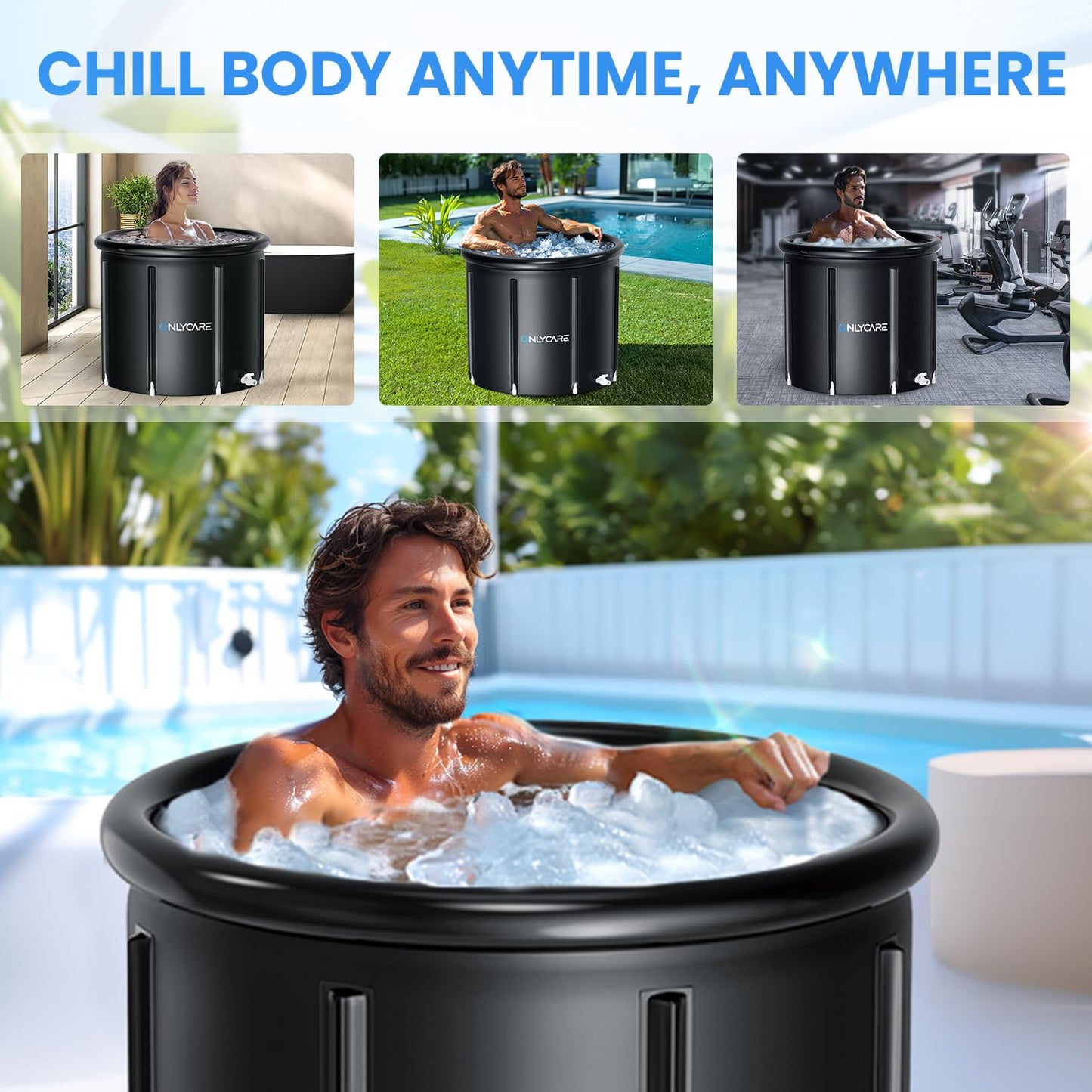 ONLYCARE 85 Gal Cold Plunge Ice Bath Tub