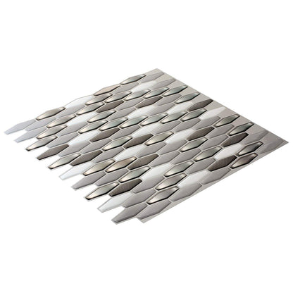 Art3d Black/White Marble Wall Panel Pack of 6