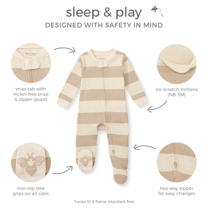 Burt's Bees Baby Organic Cotton Footed Pajamas