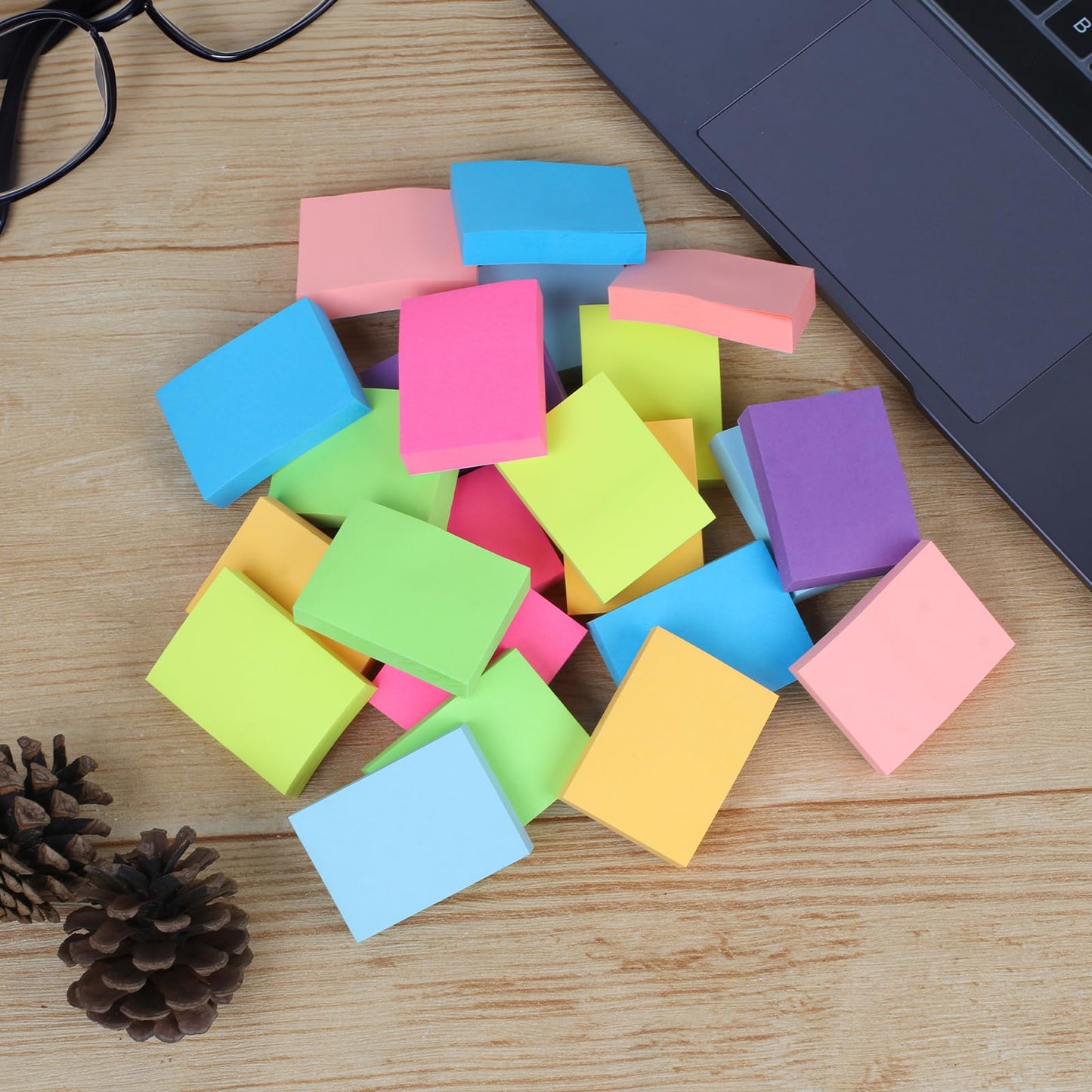 Azureal Mini Sticky Notes 1.5x2 Inches, 24 Pack