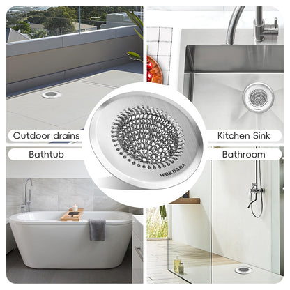 304 Stainless Steel Bathtub Drain Hair Catcher
