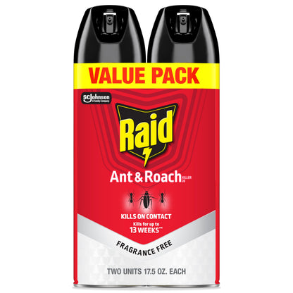 Raid Ant & Roach Killer 2 Count Bug Spray