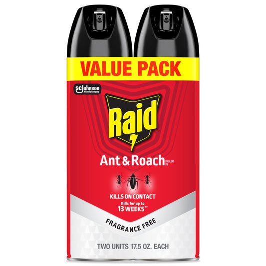 Raid Ant & Roach Killer 2 Count Bug Spray