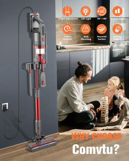 Cordless Rechargeable Vacuum Cleaner with 2 Modes