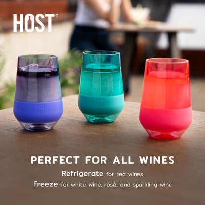 2 Pack HOST Wine Glass Cooling Tumblers