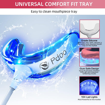 Teeth Whitening Kit with LED Light for Sensitive Teeth