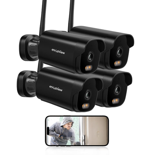 LaView 4K Outdoor Security Cameras with Night Vision