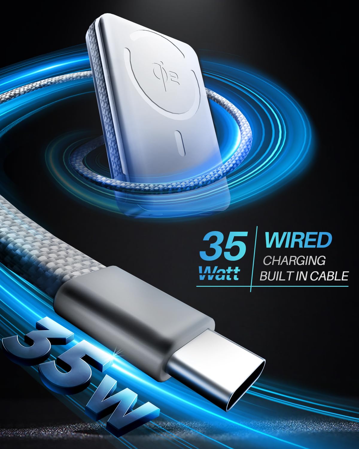 Nexoephy 10000mAh MagSafe Wireless Charger
