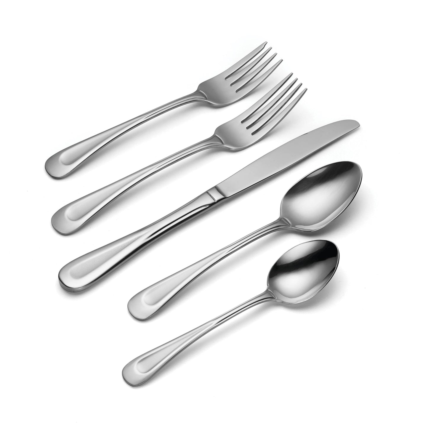 Oneida 45-Piece Satin Sand Dune Flatware Set