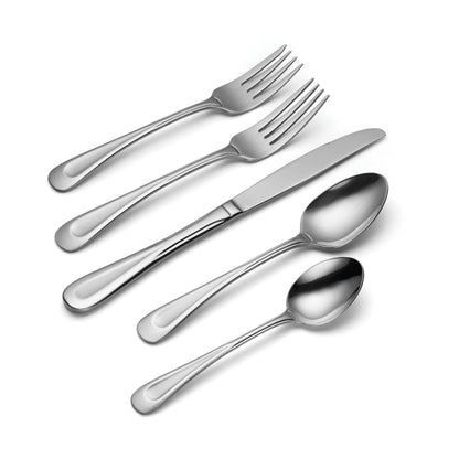 Oneida 45-Piece Satin Sand Dune Flatware Set