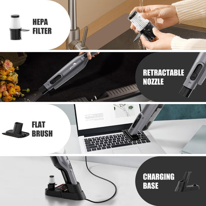 Cordless Handheld Vacuum with LED Light