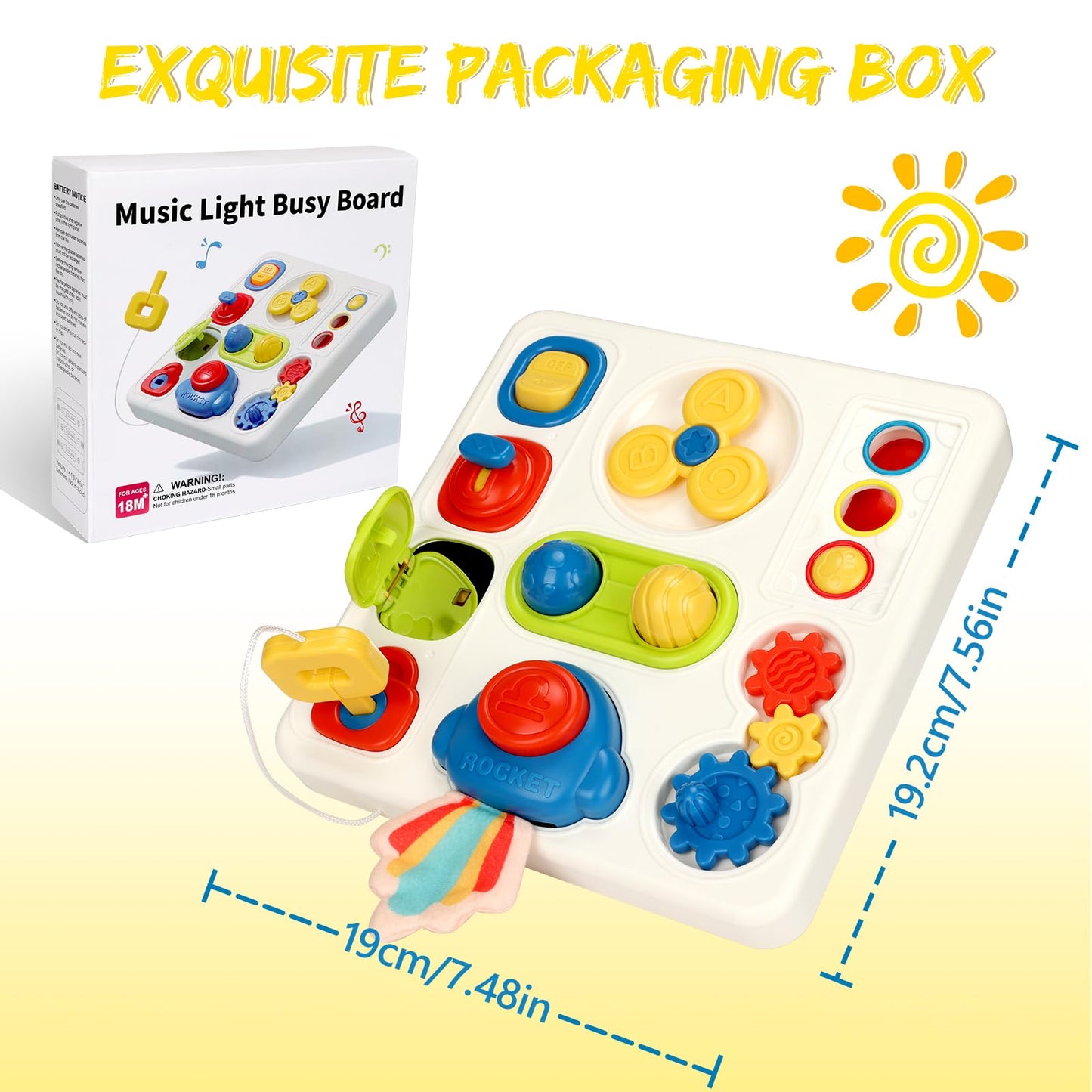 Montessori Busy Board Toy for Toddlers