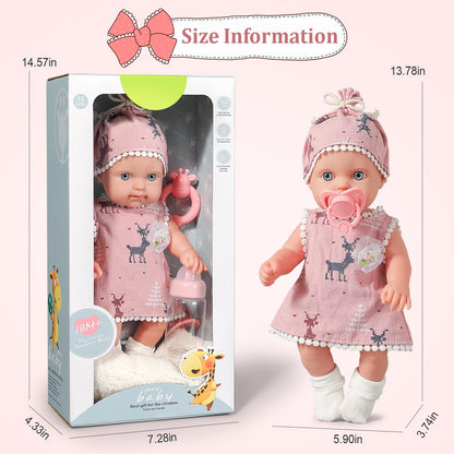 TICTTGA 12in Baby Doll Set with Accessories