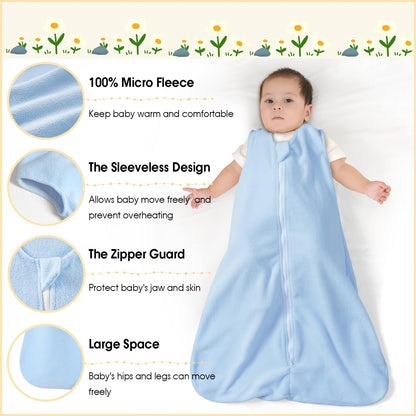 PHF 3-Pack Micro-Fleece Baby Sleep Bags