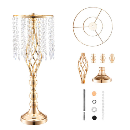 VEVOR Gold Crystal Wedding Centerpieces 2PCS 55cm